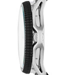 Men's Rollcage Round Shape Leather Band Analog Wrist Watch 46 mm - Black - DZ1717