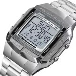 Men's Stainless Steel Analog & Digital Watch 1381 - 35 mm - Silver