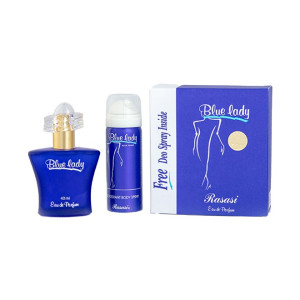 Blue Lady EDP Perfume, Free Deodorant Spray 40, 50ml