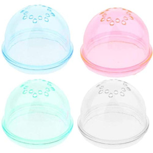  4Pcs Small Animals Hamster Cage Hole Cover with Ventilated Cage External Holes Tube Stopper Plug End  Accessories (Random Color)