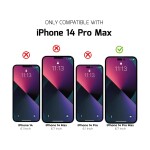 Privacy Full Coverage for iPhone 14 Pro Max  Screen Protector Privacy with 9H Hardness Tempered Glass Anti-Spy Peep Self-adhesive Anti-scratch Bubble