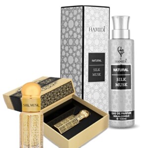 Ultimate Bundle Offer Set - Silk Musk Attar 12ml & Natural Silk Musk Water Perfume 100ml (assorted)