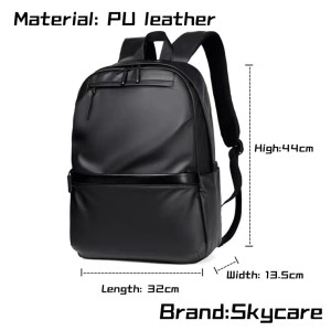 Skycare School Backpack for Men Women, Water Resistant 15.6 inch Laptop Backpack Bookbags College Daypack Black Backpack School Bag