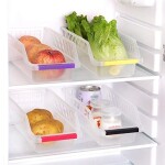 5 pcs Kitchen Refrigerator Storage Rack Box Vegetable Fruit Organizer Container Basket Creative Drawer Fresh Spacer Sort Tool (Color : Color)