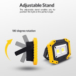Rechargeable COB LED Work and Camp Light � 30W - 1500LM � 6000mAh Battery � IP65 Waterproof 