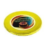 Rosymoment Gold Foil Round Cake Board  8 Inch Board