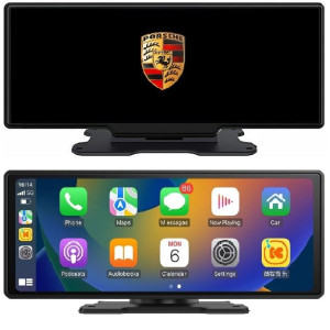 RoadMap World's First *Dual BlueTooth With Car Logo* Portable Wireless Carplay/Android Auto Display - 10.26"  Mirroring, Play Video files (For GMC)