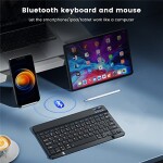 Wireless Bluetooth Rechargeable Keyboard, Multi-Device Universal Bluetooth Keyboard, Portable Keyboard, Suitable for iOS Android Windows iPad iPhone Tablets, Tablets