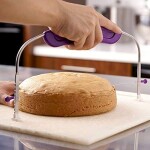 Cake Slicer | Bread Cutter and Leveler | Pizza Dough Leveler Cake Decor | Stainless Steel Wires and Handle for Professional Baking Tools | - Ra