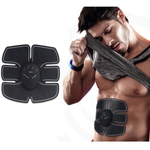 DLORKAN Abs Stimulator,Muscle Toner,Abs Stimulating Belt- Abdominal Toner, Abdominal Muscle Toner at Home Gym the Office Fitness, Black