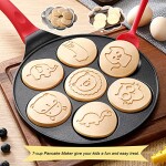 Bobique Griddle Pancake Maker Pan With 7 Animal Shapes