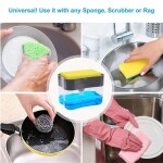 Efficient and Stylish DLORKAN 2-in-1 Soap Pump Dispenser and Sponge Holder for Organized and Streamlined Kitchen Cleaning