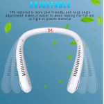 Neck Fan, Rechargeable Portable USB Personal Hand Free Mini Lazy Person Neck Fan 360 Degree Rotation Cooling Handheld