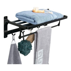 Bathroom Towel Rack Set with 3 Hook,304 Stainless Steel Towel Bar,Toilet Bathroom Bath Towel Cleaning Tools Holder (3 Layer)