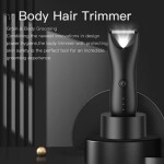 Electric Body Hair Trimmer for Men Groin Trimmer Beard Hair Clippers Mens Grooming Kit, Cordless Ceramic Blade Heads IPX6 Waterproof