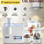 4-In-1 Electric Food Processor 1.6 L 300 W NFP1724N White