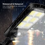 Waterproof Wall-mounted Solar Lamp Black