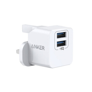 PowerPort Mini Dual Port Wall Charger White