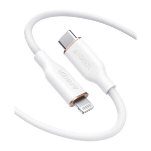 PowerLine III Flow USB C to Lightning Cable for iPhone 12 Pro Max / 12/11 Pro/X/XS/XR /8 Plus, AirPods Pro, (6 ft) White