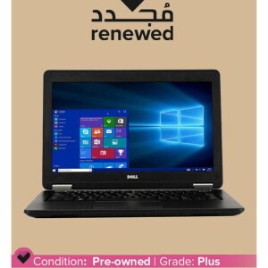 Renewed - Latitude 7250  (2015) Laptop With 12.5-Inch Display, Intel Core i7 Processor/5th Gen/8GB RAM/128GB SSD/Intel HD Graphics Black English Black