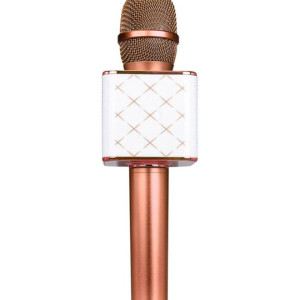 Q7 Bluetooth Karaoke Speaker Microphone ZZP61118821GD_U00491 Gold/White