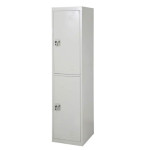 MAF Steel Locker Cabinet MAF-2T 2-Door File Storage Box Locker with Keys for Home, Office, School, Halls, Workplaces, Hospitals, Gyms, Factories, Bank, Money Locker Cabinet