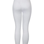 3 - Pieces Full Length inner Leggings perforated Cotton 100% with Elasticized Waistband Women white