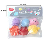 6 Cute Animals Bath Toys - Assorted Color - PVC Packing