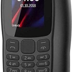 Nokia 106(2018) Feature Phone,Dual Sim,1.80" Display,4 MB RAM,FM Radio-Dark Grey