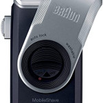 Braun M 90 Mobile Shaver Battery Operated, Silver Black