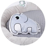 Telun Baby �Baby Playmat and Activity Gym � 4 Play Position with Soft-Hang Toys Suitable form 0 Month+ (Grey)