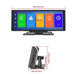 RoadMap World's First *Dual BlueTooth With Car Logo* Portable Wireless Carplay/Android Auto Display - 10.26" HD IPS Touch Screen, Mobile Mirroring, Play Video files (For Mercedes)