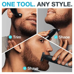 Braun Series X A-in-One Showerproof Beard Trimmer, Shaver, and Body Groomer for Men, with 5 combs Face & Body