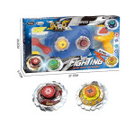 Okk 1001-4 Gyro Metal Fighting Alloy Silver Spin Toy with Launcher, Assorted Colors