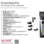 Moser 1871-0181, Chromstyle Professional Cordcordless Hair Clipper, Black (Pack Of 1)