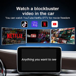 CarlinKit CarPlay AI Box Plus-2023 Newest-with Netflix & YouTube CarPlay Car from 2017 to Now,4+64GB with SIM TF Card Port,Google Play,Spotify