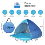 Protable Beach Tent,Pop Up Baby Beach Tent,Beach Sun Shade Canopy Cabana Beach Shade,UPF 50+ Automatic Sun Shelter Umbrell