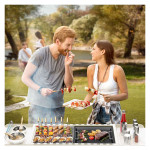 Charcoal Grills,Folded Camping Barbecue Grill,BBQ Barbecue Stove Carbon Grill Barbecue Utensils for Garden Backyard Party Picnic Camping Outdoor Cooking