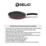 DELICI ATP26ME with White spatter Coating Non-Stick Tawa Pan, 26 cm