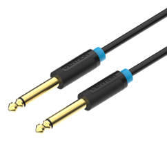6.5mm Male to 3.5mm Male Audio Cable 3M Black