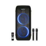 MCI 727+ Bluetooth Party Speaker With 2 Wireless Microphone black