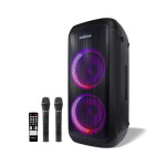 MCI 727+ Bluetooth Party Speaker With 2 Wireless Microphone black