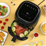 Smart Air Fryer 5.5L,220V 1400W,6 Preset Programs, LED Touch Screen, Digital Display, Wide Range Adjustable Timer And Temperature Control