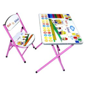 children's desk chair set 60x40x52cm & 1.5cm particle board +0.5mm iron leg for kids