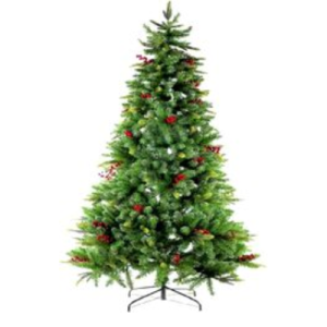 Christmas tree. Size:120CM 278 Full Branches Tips material PVC +PE Xmas Tree for Home and Office Small Spaces ,Easy Assembly Metal Stand