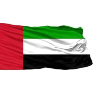 UAE FLAG (120X180 CM) - UAE NATIONAL DAY LOGO FLAG - STITCHED IN STRONG POLYESTER MATERIAL - LONG DURABILITY