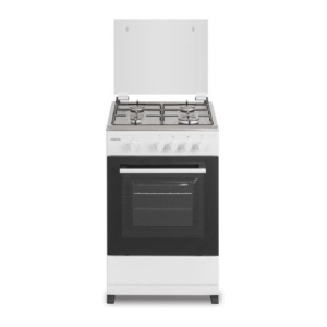 Nikai Gas Cooking Range with Gas Oven with 4 Burners Full Safety (Silver, 50x50cm, U2110N5FS) U2110N5FS White