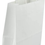 PAPER SHOPPING BAG 12PCS 15X21X8CM WHITE