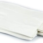 PAPER SHOPPING BAG 12PCS 15X21X8CM WHITE