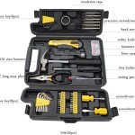 142 Piece Handtool Sets Household Repair Tool Kit with Carry Case